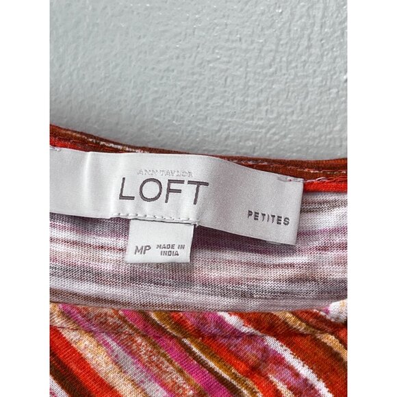 Ann‎ Taylor LOFT Womens Sleeveless Striped Dress Size M Petite - Picture 4 of 7